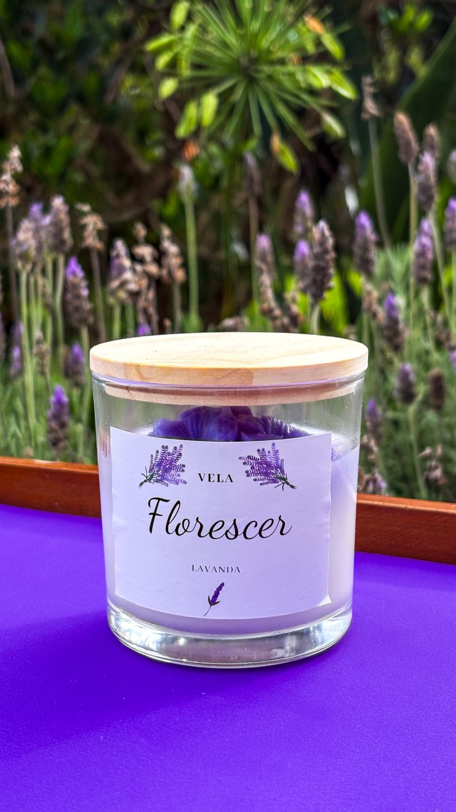Vela Florescer — Lavanda